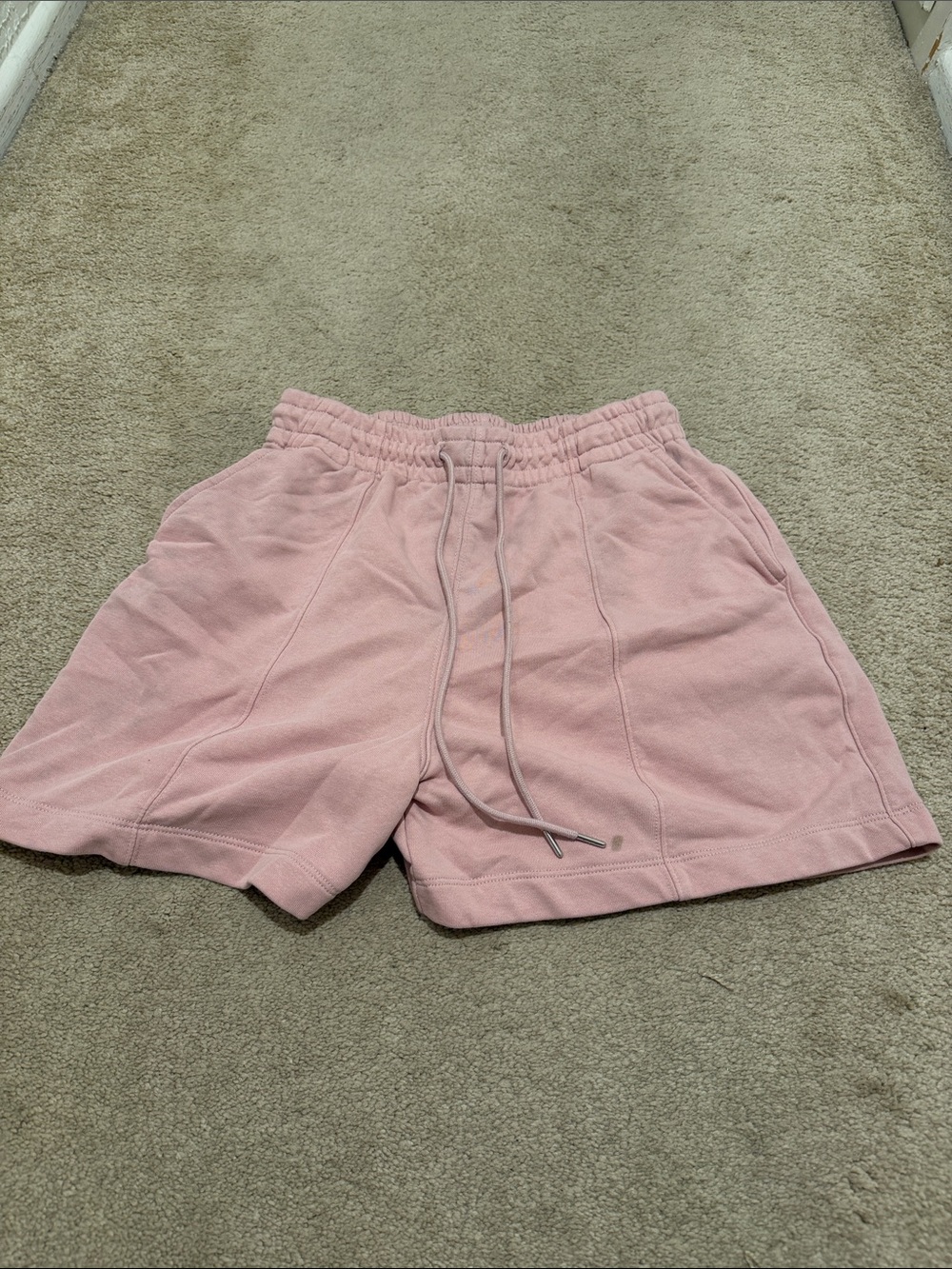 Women's Pink Athletic Drawstring Shorts